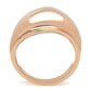 MAGL157 - IP Rose Gold(Ion Plating) Brass Ring with No Stone