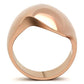MAGL160 - IP Rose Gold(Ion Plating) Brass Ring with No Stone