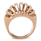 MAGL162 - IP Rose Gold(Ion Plating) Brass Ring with No Stone