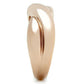 MAGL208 - IP Rose Gold(Ion Plating) Brass Ring with No Stone