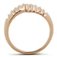MAGL212 - IP Rose Gold(Ion Plating) Brass Ring with No Stone