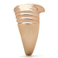 MAGL212 - IP Rose Gold(Ion Plating) Brass Ring with No Stone