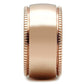 MAGL213 - IP Rose Gold(Ion Plating) Brass Ring with No Stone