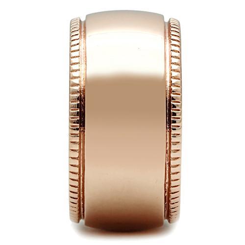 MAGL213 - IP Rose Gold(Ion Plating) Brass Ring with No Stone