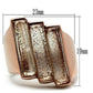 MAGL231 - IP Rose Gold(Ion Plating) Brass Ring with Synthetic Spinel in Topaz