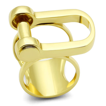MAGL280 - IP Gold(Ion Plating) Brass Ring with No Stone