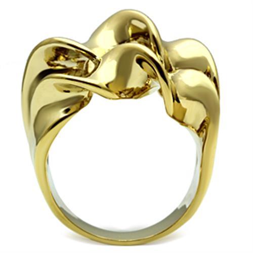 MAGL288 - IP Gold(Ion Plating) Brass Ring with No Stone