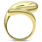 GL290 - IP Gold(Ion Plating) Brass Ring with No Stone