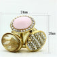 MAGL301 - IP Gold(Ion Plating) Brass Ring with Top Grade Crystal  in Multi Color