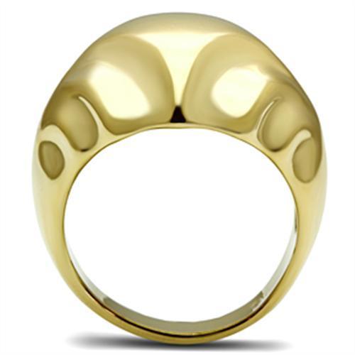 MAGL327 - IP Gold(Ion Plating) Brass Ring with No Stone