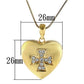 MALO1183 - Gold Brass Pendant with Top Grade Crystal  in Clear