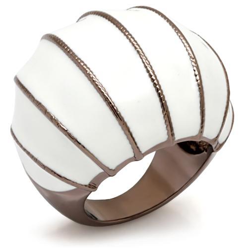 MALO1638 - Chocolate Gold Brass Ring with No Stone