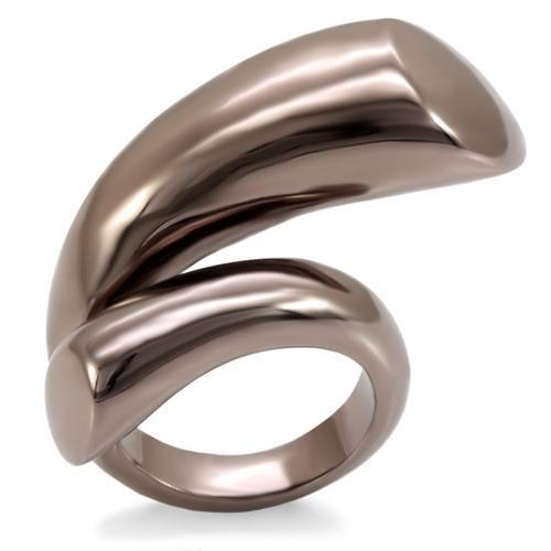 MALO1688 - Chocolate Gold Brass Ring with No Stone