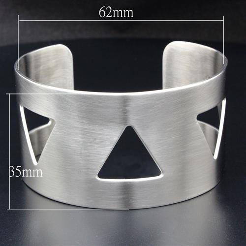 MALO1946 - High polished (no plating) Stainless Steel Bangle with No Stone