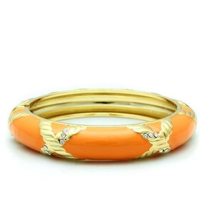 MALO1956 - Gold White Metal Bangle with Top Grade Crystal  in Clear