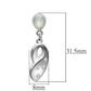 MALO1978 - Rhodium White Metal Earrings with Top Grade Crystal  in Clear