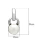 MALO1998 - Rhodium White Metal Earrings with Top Grade Crystal  in White