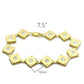 MALO2017 - Matte Gold & Gold Brass Bracelet with AAA Grade CZ  in Clear