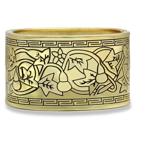 MALO2120 - Flash Gold White Metal Bangle with No Stone