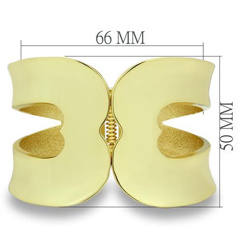 MALO2122 - Flash Gold White Metal Bangle with No Stone