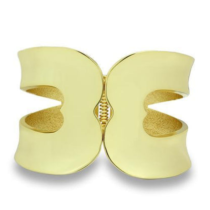 MALO2122 - Flash Gold White Metal Bangle with No Stone