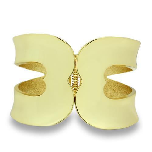 MALO2122 - Flash Gold White Metal Bangle with No Stone