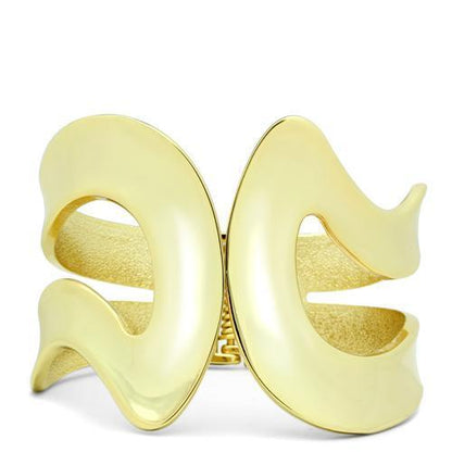 MALO2124 - Flash Gold White Metal Bangle with No Stone