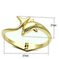 MALO2125 - Flash Gold White Metal Bangle with Top Grade Crystal  in Clear