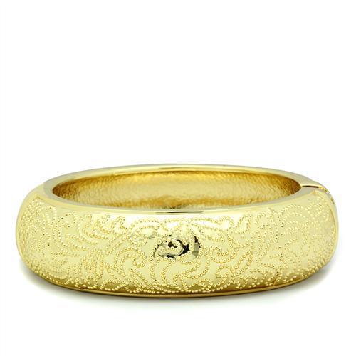 MALO2132 - Flash Gold White Metal Bangle with No Stone