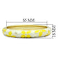 MALO2141 - Flash Gold White Metal Bangle with Top Grade Crystal  in Clear