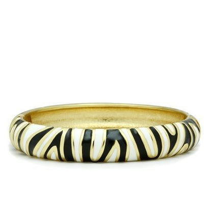 MALO2152 - Flash Gold White Metal Bangle with Epoxy  in No Stone