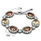 MALO2360 - Rhodium Brass Bracelet with AAA Grade CZ  in Champagne
