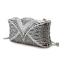 MALO2362 - Imitation Rhodium White Metal Clutch with Top Grade Crystal  in White