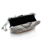 MALO2362 - Imitation Rhodium White Metal Clutch with Top Grade Crystal  in White