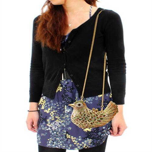 MALO2378 - Gold White Metal Clutch with Top Grade Crystal  in Multi Color