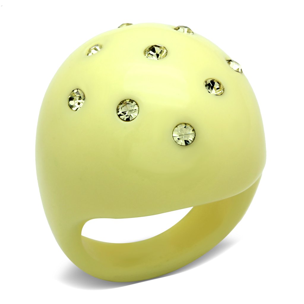 MALO2387 -  Resin Ring with Synthetic Synthetic Stone in Multi Color