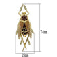 MALO2406 - Gold White Metal Brooches with Top Grade Crystal  in Multi Color