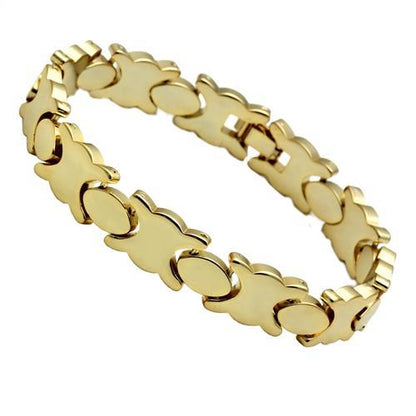 MALO2424 - Gold Brass Bracelet with No Stone