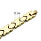 MALO2424 - Gold Brass Bracelet with No Stone