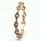 MALO2523 - Rose Gold Brass Ring with AAA Grade CZ  in Clear