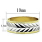 MALO2602 - Gold+Rhodium Brass Ring with No Stone
