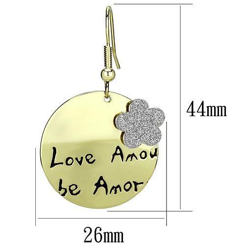 MALO2663 - Gold Iron Earrings with No Stone