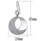 MALO2669 - Rhodium Iron Earrings with Top Grade Crystal  in Clear
