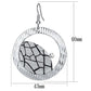 MALO2725 - Rhodium Iron Earrings with Top Grade Crystal  in Clear