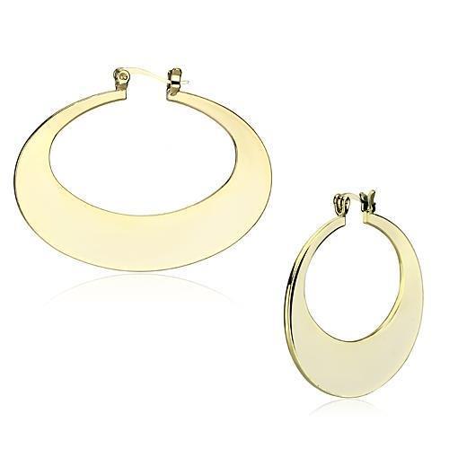 MALO2737 Gold Iron Earrings with No Stone in No Stone