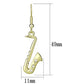 MALO2741 - Gold Iron Earrings with Top Grade Crystal  in Clear