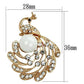 MALO2778 - Flash Rose Gold White Metal Brooches with Synthetic Pearl in White