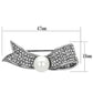MALO2799 - Imitation Rhodium White Metal Brooches with Synthetic Pearl in White