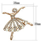 MALO2802 - Flash Rose Gold White Metal Brooches with Synthetic Pearl in White
