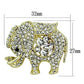 MALO2804 - Flash Gold White Metal Brooches with Top Grade Crystal  in Clear